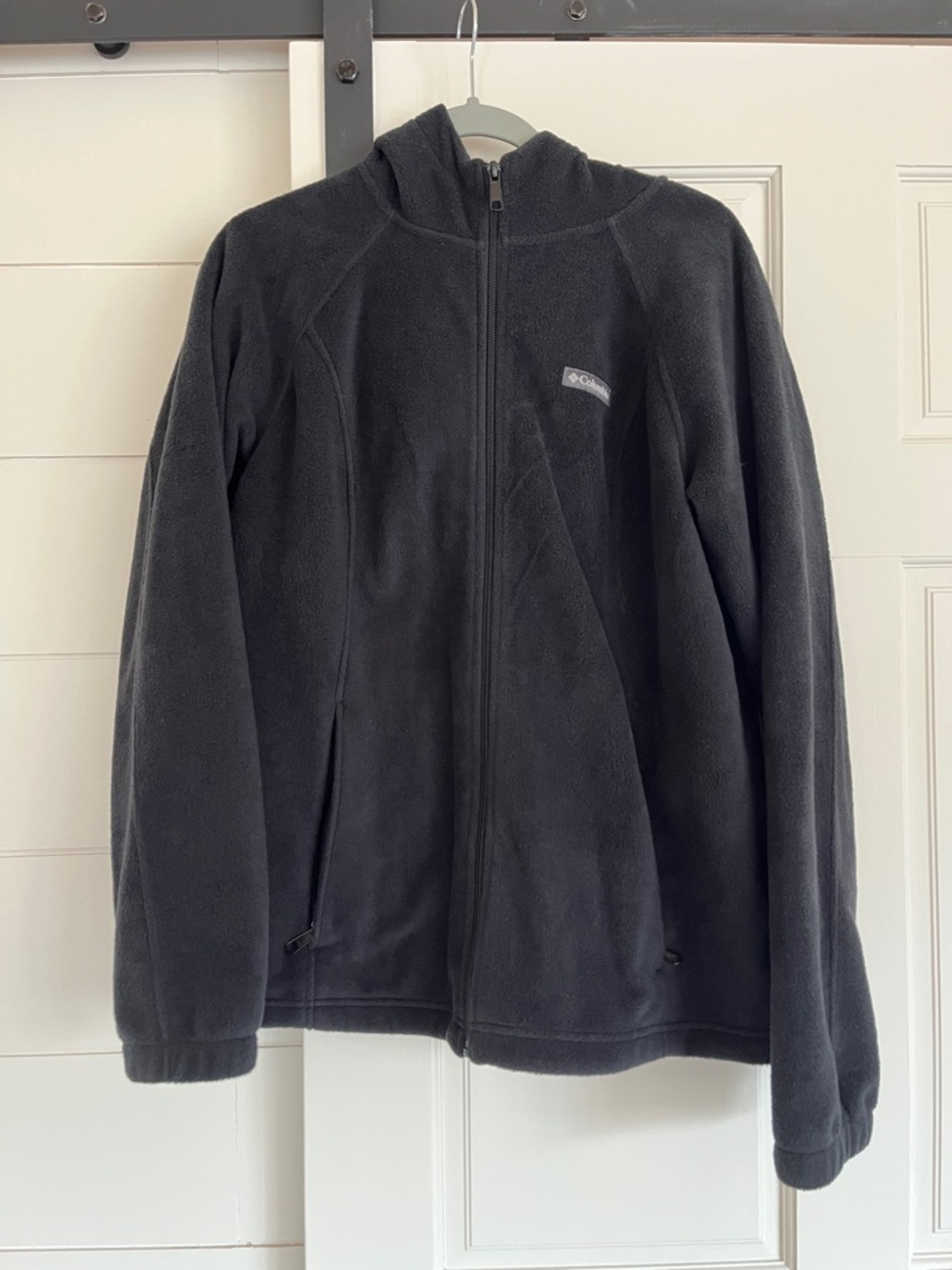 Columbia Black Hooded Fleece Jacket